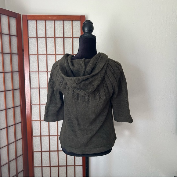 NWT Olive Green Fall ‘07 Millau LF Swing Cardigan Y2K - Picture 3 of 14